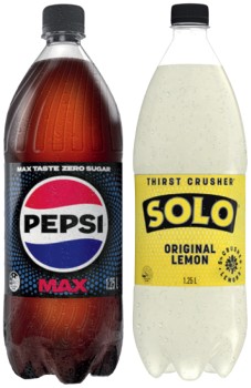 Pepsi+or+Solo+1.25+Litre+Selected+Varieties