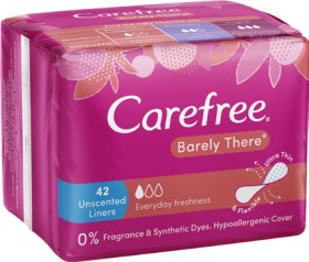 Carefree+Barely+There+Unscented+Liners+42+Pack%2A