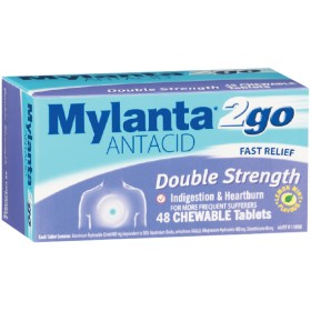 Mylanta-2Go-Antacid-Double-Strength-Chewable-Tablets-Pk-48 on sale