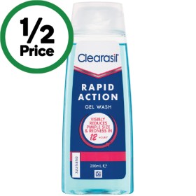 Clearasil-Rapid-Action-Facial-Gel-Wash-200ml on sale