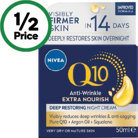 Nivea-Q10-Anti-Wrinkle-Deep-Restoring-Night-Cream-50ml on sale