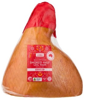 Coles-Beechwood-Single-Smoked-Half-Leg-Ham on sale