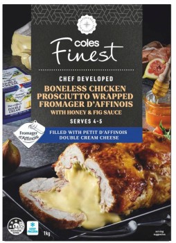 Coles-Finest-Boneless-Chicken-Prosciutto-Wrapped-Fromager-dAffinois-with-Honey-Fig-Sauce-1kg on sale