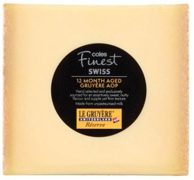Coles-Finest-Swiss-12-Month-Aged-Gruyre on sale
