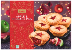 Coles-Christmas-Apple-Rhubarb-Pies-6-Pack-360g on sale