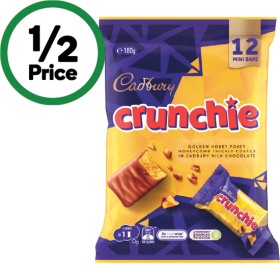 Cadbury-Crunchie-Share-Pack-180g-Pk-12 on sale