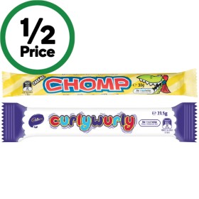 Cadbury-Freddo-Caramello-Chomp-or-Curly-Wurly-Bars-215-35g on sale