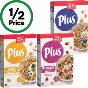 Uncle-Tobys-Plus-Cereal-620-705g on sale