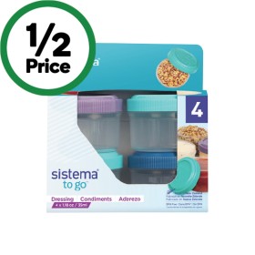 Sistema-Dressing-Pots-To-Go-Container-Assorted-Pk-4 on sale