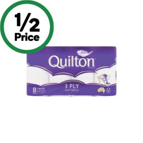 Quilton+Classic+3+Ply+Toilet+Paper+Pk+8