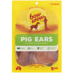 Bow-Wow-Pig-Ear-Dog-Treats-Pk-5 on sale