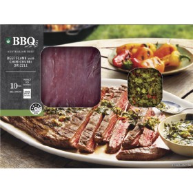 Woolworths+BBQ+Beef+Flank+with+Chimichurri+Drizzle