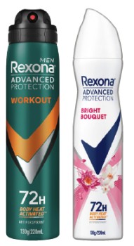 Rexona+Advanced+Protection+Antiperspirant+Spray+220mL+Selected+Varieties%2A