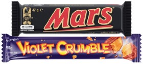 Mars+Medium+Bars+44%E2%80%9156g%2C+M%26amp%3BM%26rsquo%3Bs+35%E2%80%9149g+or+Violet+Crumble+50g+Selected+Varieties