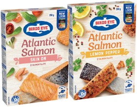 Birds+Eye+Atlantic+Salmon+Skin+On+250g+Selected+Varieties