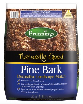 Brunnings+Pine+Bark+Mulch+25+Litre