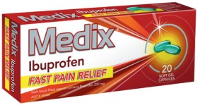 Medix+Ibuprofen+Soft+Gel+Capsules+20+Pack%2A