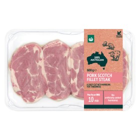 Australian+Pork+Scotch+Fillet+Steak+600g