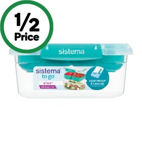 Sistema+Stax+To+Go+Rectangle+Container+1+Litre