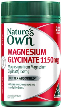 Nature%26rsquo%3Bs+Own+Magnesium+Glycinate+1150mg+200+Tablets