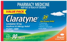 Claratyne-Rapid-Hayfever-Allergy-Relief-Value-Pack-90-Tablets on sale