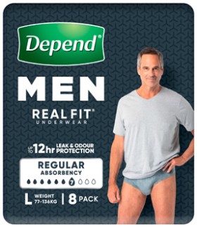 Depend+Men+Real+Fit+Underwear+Large+8+Pack