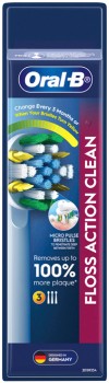 Oral-B+Floss+Action+Clean+Electric+Toothbrush+Refills+3+Pack