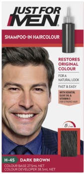Just+for+Men+Shampoo-In+Haircolour+H-45+Dark+Brown