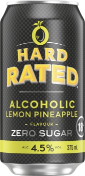 NEW-Hard-Rated-Lemon-Pineapple-Zero-Sugar-Cans-375mL on sale