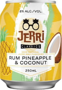 Jerri+Cocktail+Rum+Pineapple+and+Coconut+Cans+250mL