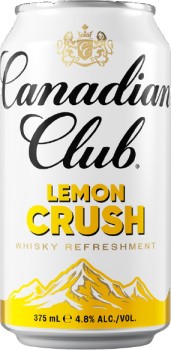 NEW+Canadian+Club+Lemon+Crush+Whisky+10pk+Cans+375mL
