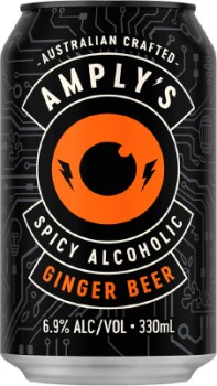 Amplys+Ginger+Beer+10+Pack+Cans+330mL