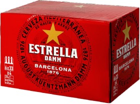 Estrella+Damm+Lager+Bottle+330mL