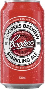 Coopers-Sparkling-Ale-Cans-375mL on sale