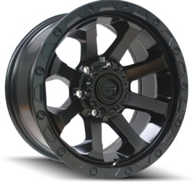 American-Outlaw-Wheels-Capone-17x85-Satin-Black on sale