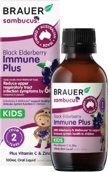 Brauer+Sambucus+Black+Elderberry+Kids+Immune+Plus+100ml