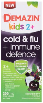 Demazin+Kids+2%2B+Cold+%26amp%3B+Flu+%2B+Immune+Defence+Syrup+Berry+200ml