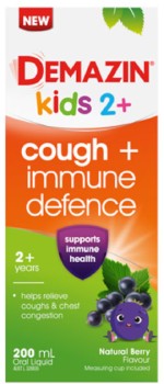 Demazin-Kids-2-Years-Cough-Immune-Defence-Syrup-Berry-200ml on sale