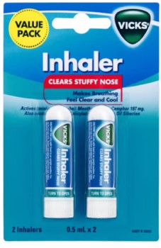 Vicks+Nasal+Inhaler+0.5ml+x+2+Pack