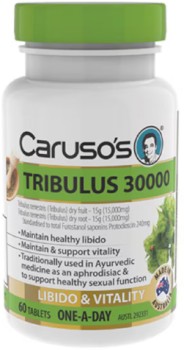Carusos-Natural-Health-Tribulus-30000-60-Tablets on sale