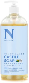 Dr-Natural-Castile-Liquid-Soap-Peppermint-946ml on sale
