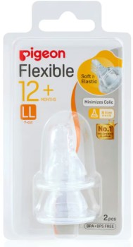 Pigeon-Flexible-Peristaltic-Teat-LL-2-Pack on sale