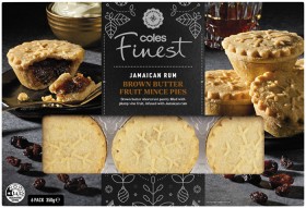 Coles+Finest+Jamaican+Rum+Brown+Butter+Fruit+Mince+Pies+6+Pack+350g