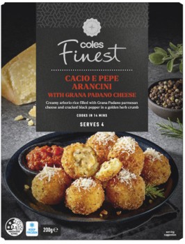 Coles+Finest+Cacio+e+Pepe+Arancini+200g