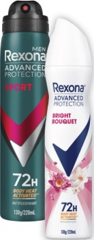 Rexona+Advanced+72hr+Aerosol+Deodorant+220mL