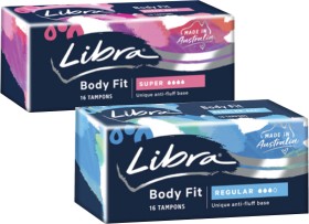 Libra+Body+Fit+Tampons+Regular+or+Super+16+Pack