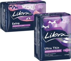 Libra+Goodnights+with+Wings+Ultra+Thin+or+Extra+Pads+10+Pack