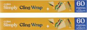 Coles+Simply+Cling+Wrap+60+Metres