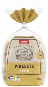 Coles-Pikelets-8-Pack-200g on sale