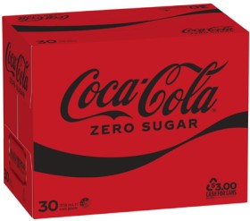 Coca-Cola+Zero+Sugar+Soft+Drink+30x375mL